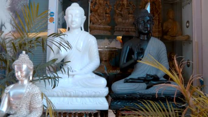 传统印度神像作为纪念印度的纪念品出售
