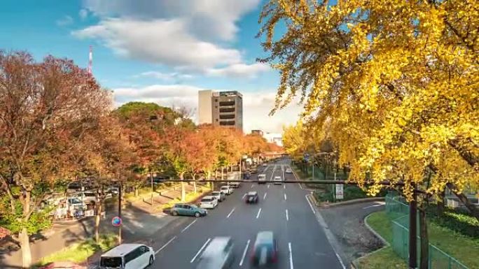 延时: 日本冈宫街矢町站名古屋秋道