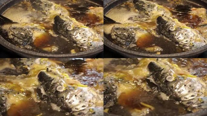 三文鱼头汤，日本料理