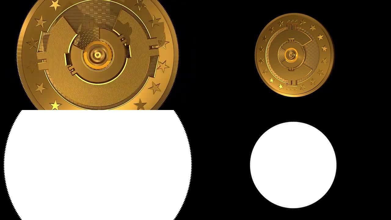 通用黄金加密货币硬币构建与阿尔法通道