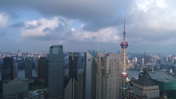 上海陆家嘴金融区实时鸟瞰图