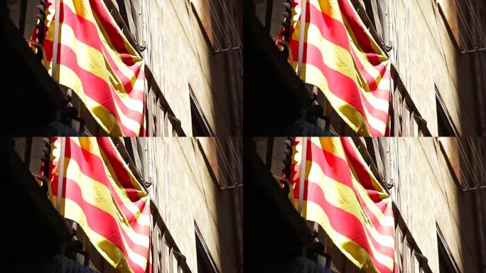 巴塞罗那加泰罗尼亚旗帜