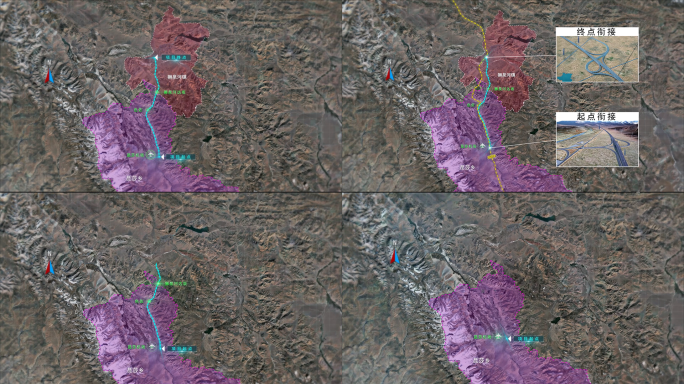 西藏阿里地区平面区位展示
