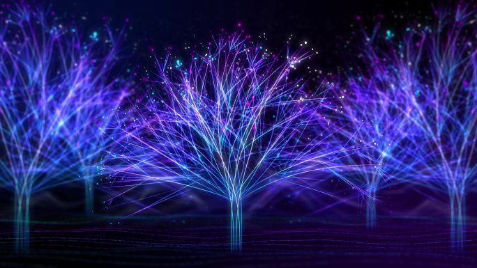 粒子光线树生长