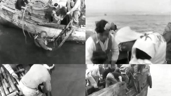 1950年战后日本 打捞炮弹