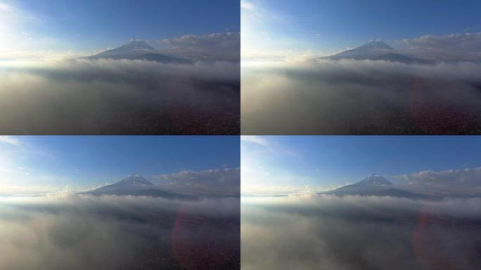 空中: 日本富士山