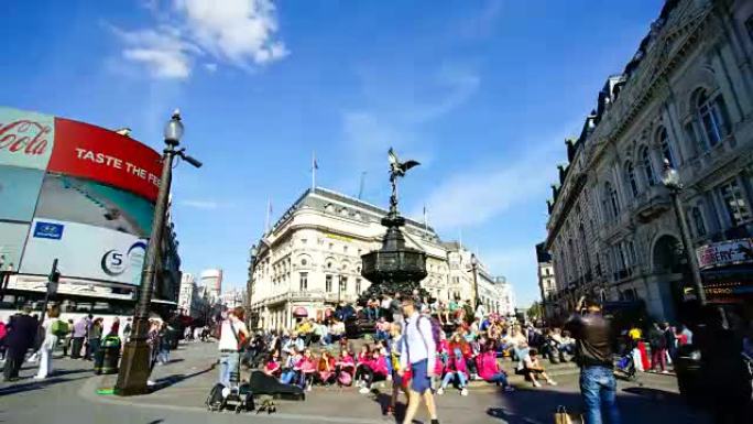 英国伦敦牛津皮卡迪利广场和摄政街，延时4K