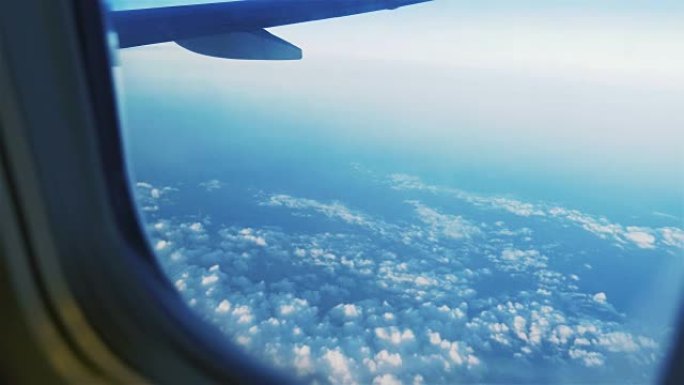 Video of airplane window in 4K