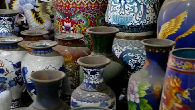 中国北京，中国古代花瓶设计丰富多彩。