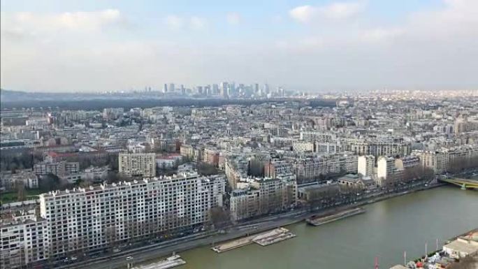 巴黎鸟瞰图La Défense