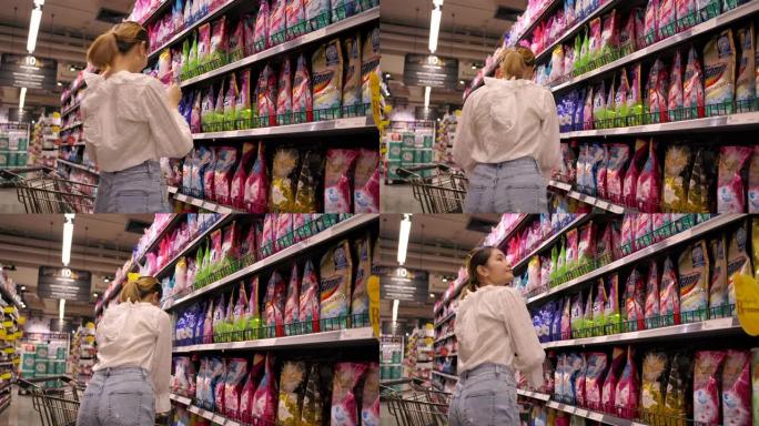 亚洲ho积妇女在超市购物