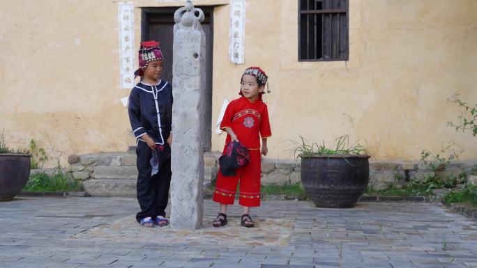 客家小孩客家服饰玲帽