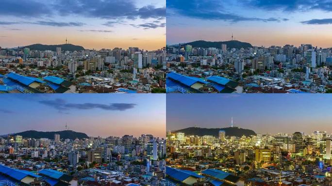 北村韩屋村与韩国首尔市的时间流逝