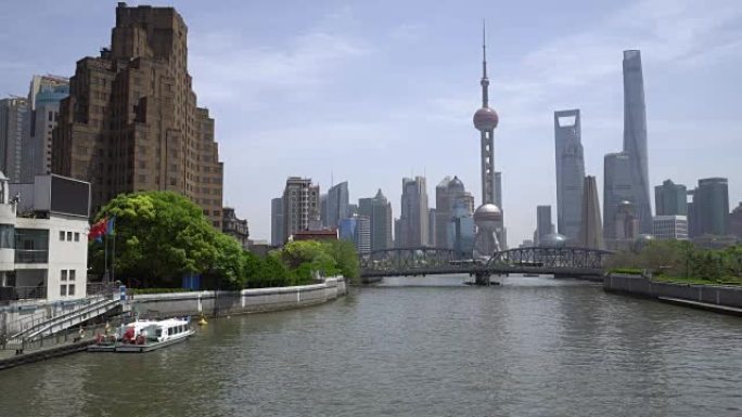 上海天际线与外白渡桥