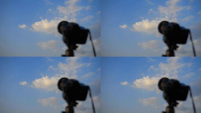 天空背景和前景相机。