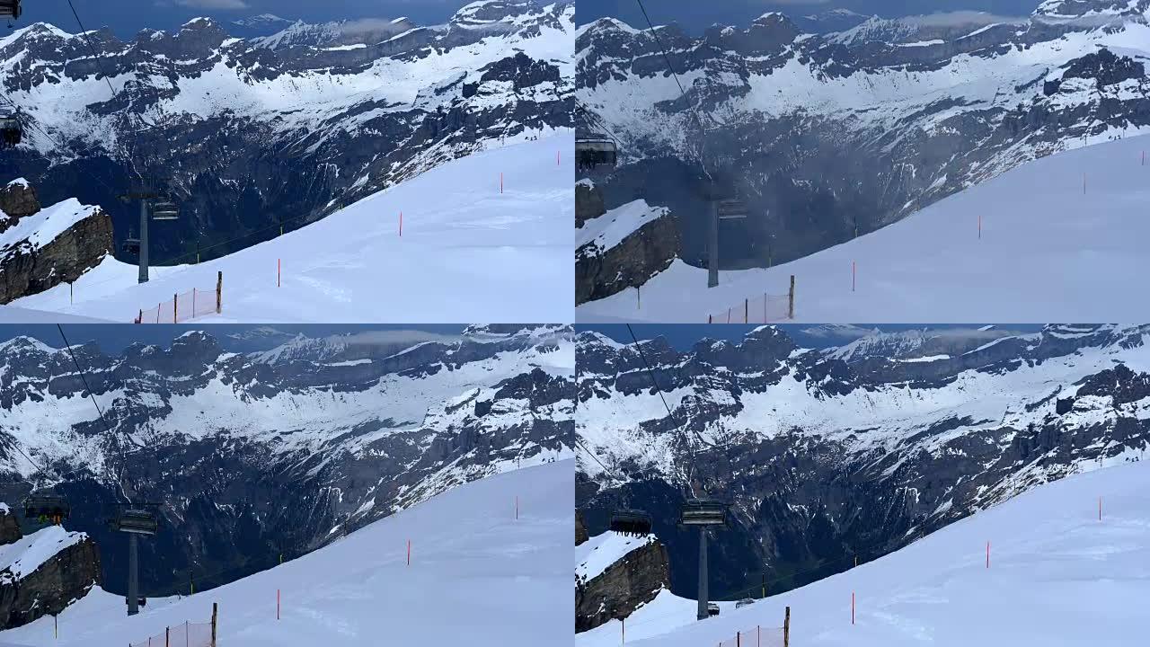 瑞士英格堡壮丽的提特利斯山