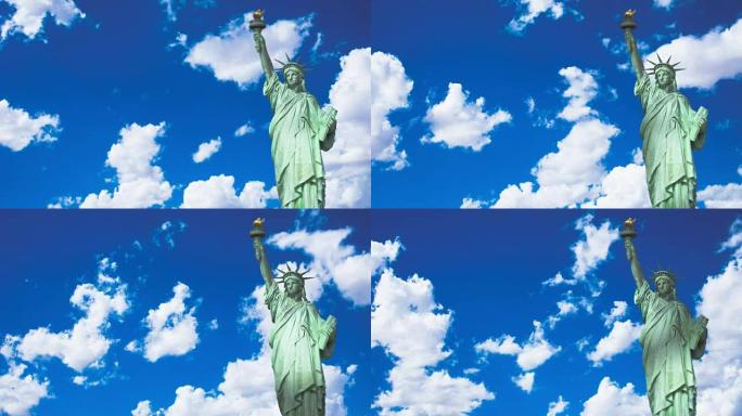 纽约市-自由女神像-4K