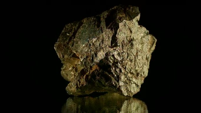 黑色黄铁矿陨石3D矿石模型立体矿石
