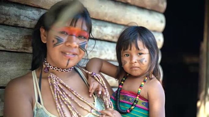巴西土著姐妹，图皮瓜拉尼族肖像