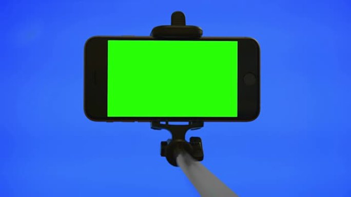 蓝屏绿屏自拍棒chromakey智能手机手机