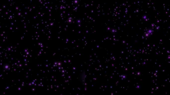 4K-可循环下降紫色粒子背景