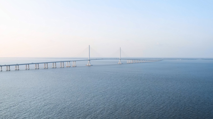 【4K】航拍上海长江跨海大桥