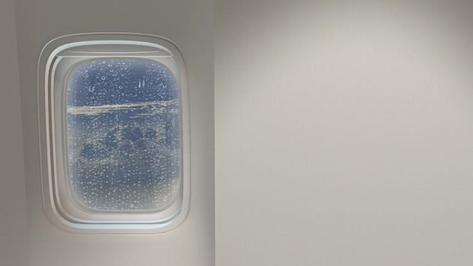 飞机窗飞机窗下雨