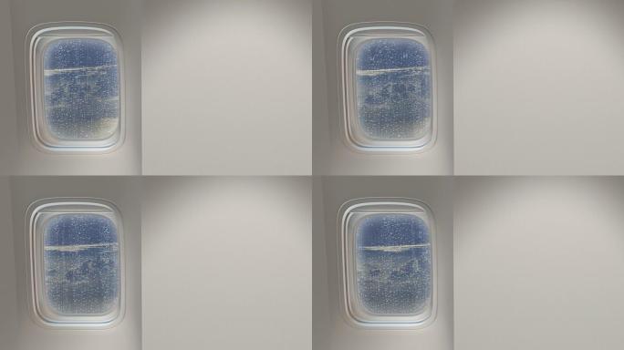 飞机窗飞机窗下雨