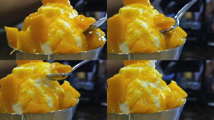 冰淇淋芒果