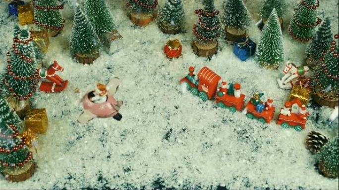 Vrolijk Kerstfeest荷兰语的定格动画，英文圣诞快乐