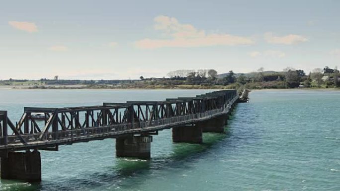 过渡桥新西兰风光新西兰旅游
