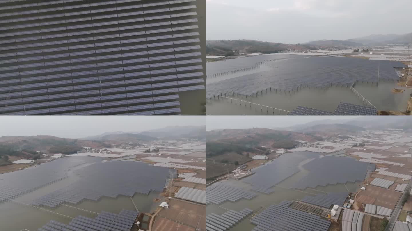 太阳能板，太阳能矩阵，远景1080p