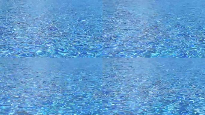 游泳池里的蓝色水。摘要背景。