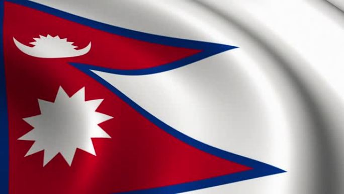 尼泊尔的国旗Loopable