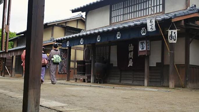 日本传统村落的街景