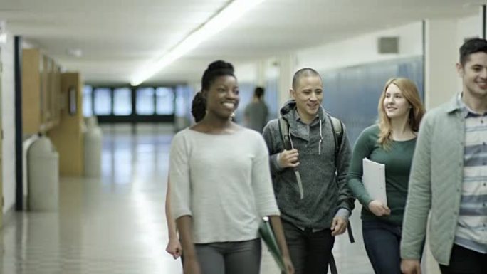 年轻的成年学生在学校欺负另一名学生