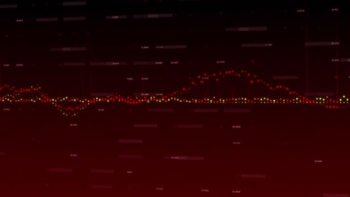 多莉拍摄红色图表挥舞数字数字背景