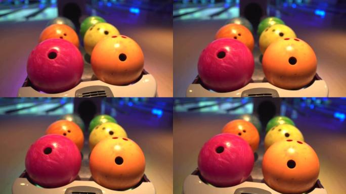 十针保龄球馆的特写