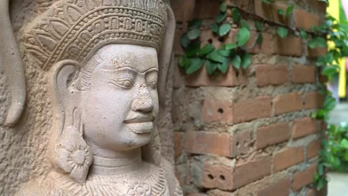 柬埔寨古代雕塑石雕