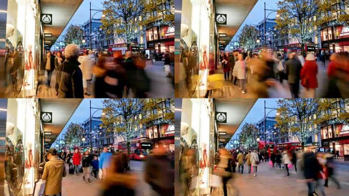 4k延时圣诞节 & 伦敦牛津街购物