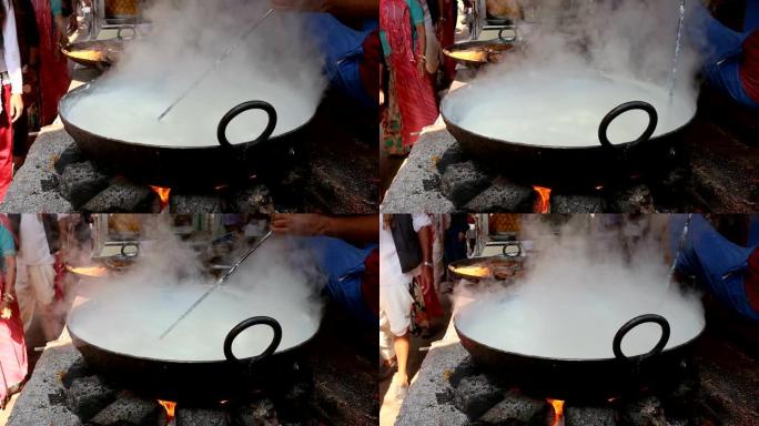 印度西部的印度印度街头食品拉贾斯坦邦。