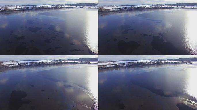 空中: 冬季的阿伯塞湖