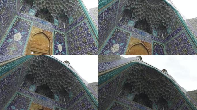 Naghsh-e Jahan清真寺的入口
