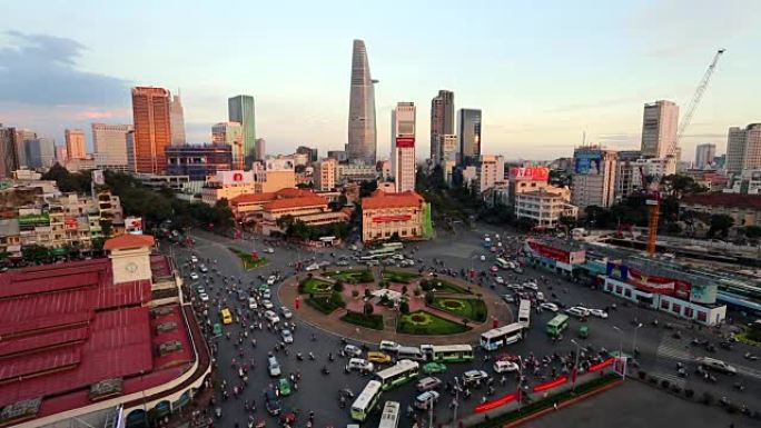 胡志明市越南天际线