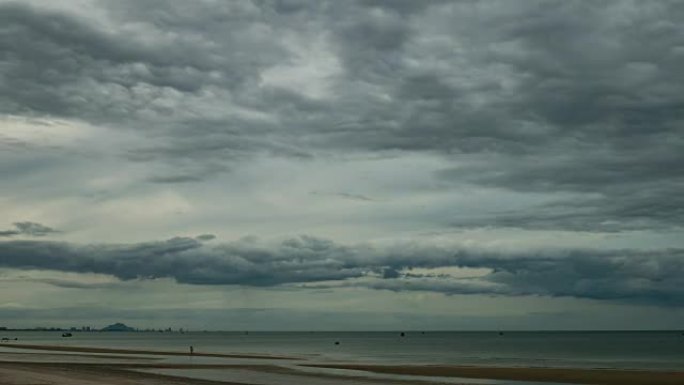 海云时间流逝云层延时乌云密布暴雨前夕