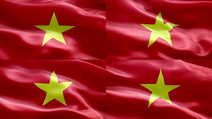 国旗越南波浪图案可循环元素