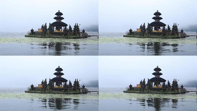 Pura Ulun Danu Bratan寺庙在印度尼西亚巴厘岛