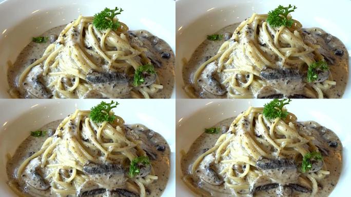 意大利松露蘑菇菜品展示特色美食
