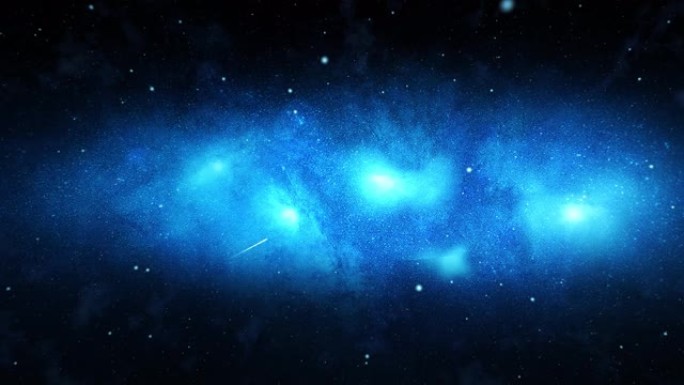 风景动画银河外太空移动星星循环动画。