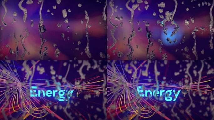 雨滴，抽象能量背景
